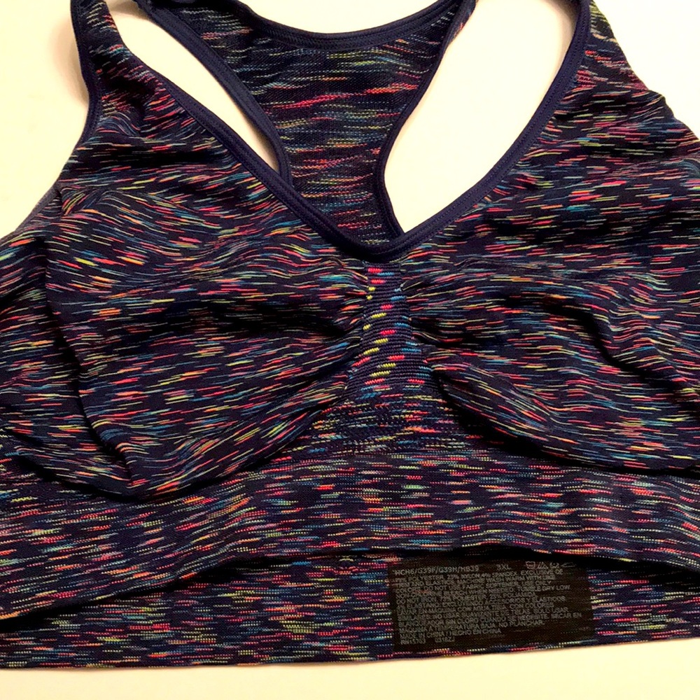 Sports Bra XXL Rainbow Sprinkles Like New
